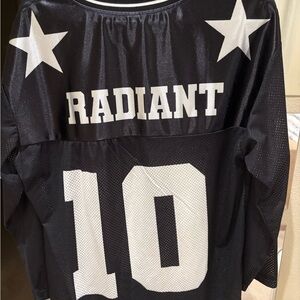 Black and White Radiant Jersey with Stars